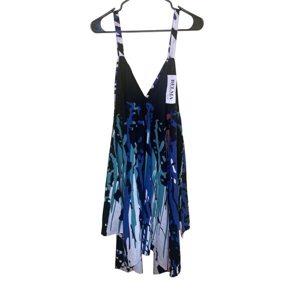 Ethnic Dress Boho Afrocentric Cotton Dress One Size NWOT Festival Artwear Style - Picture 1 of 13